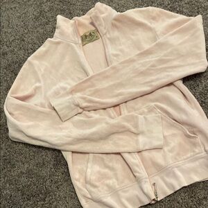 Juicy Couture Pink Velour Zip-Up Jacket